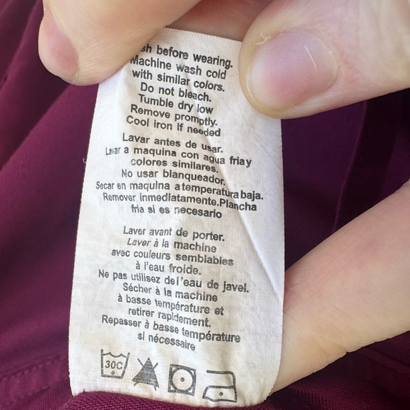 CHEROKEE AUTHENTIC WORKWEAR XL scrubs pink purple cargo pants straight leg - Picture 3 of 5